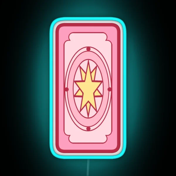 Sakura Card Captor Card RGB Neon Sign