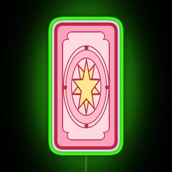Sakura Card Captor Card RGB Neon Sign