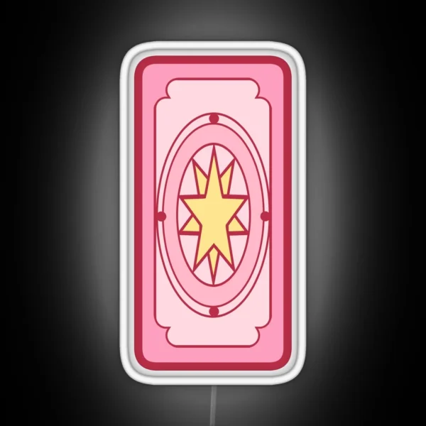 Sakura Card Captor Card RGB Neon Sign