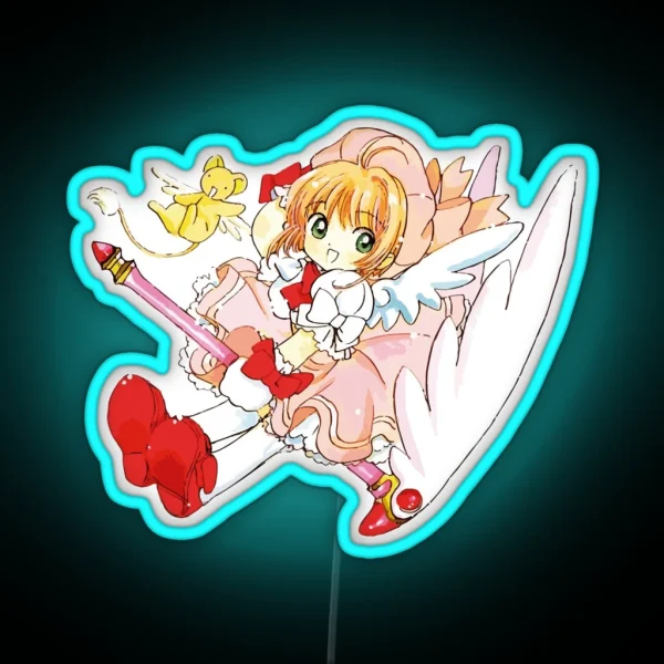 Sakura Cardcaptor And Kerberos RGB Neon Sign