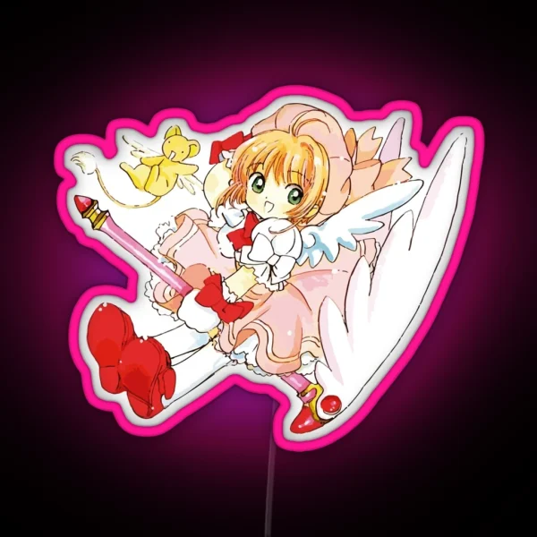 Sakura Cardcaptor And Kerberos RGB Neon Sign