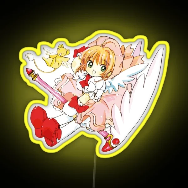 Sakura Cardcaptor And Kerberos RGB Neon Sign