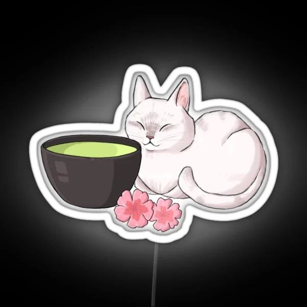 Sakura Cat RGB Neon Sign