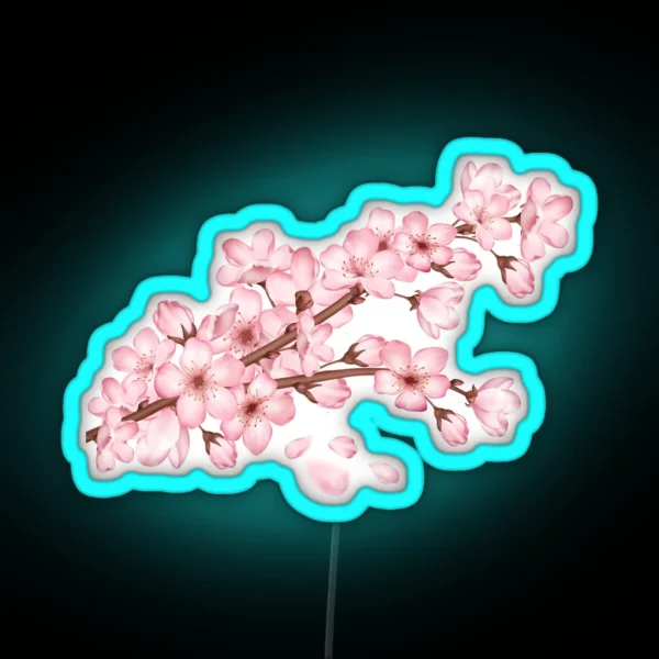 Sakura Cherry Blossom Tree RGB Neon Sign