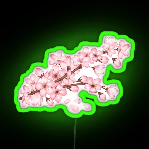 Sakura Cherry Blossom Tree RGB Neon Sign