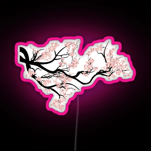 Sakura Cherry Blossom Tree RGB Neon Sign