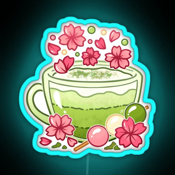 Sakura Matcha Tea RGB Neon Sign