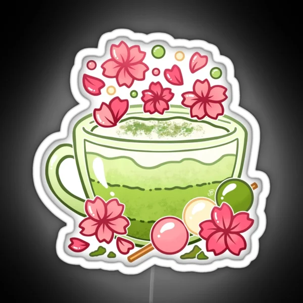 Sakura Matcha Tea RGB Neon Sign