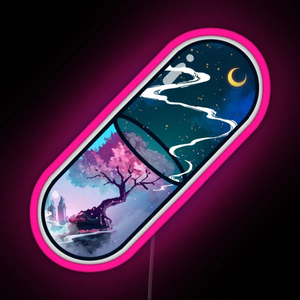 Sakura Pill RGB Neon Sign