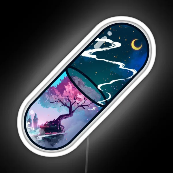 Sakura Pill RGB Neon Sign