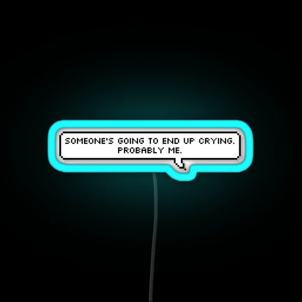 Salem The Cat Quote Crying RGB Neon Sign