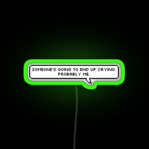Salem The Cat Quote Crying RGB Neon Sign