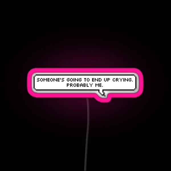 Salem The Cat Quote Crying RGB Neon Sign