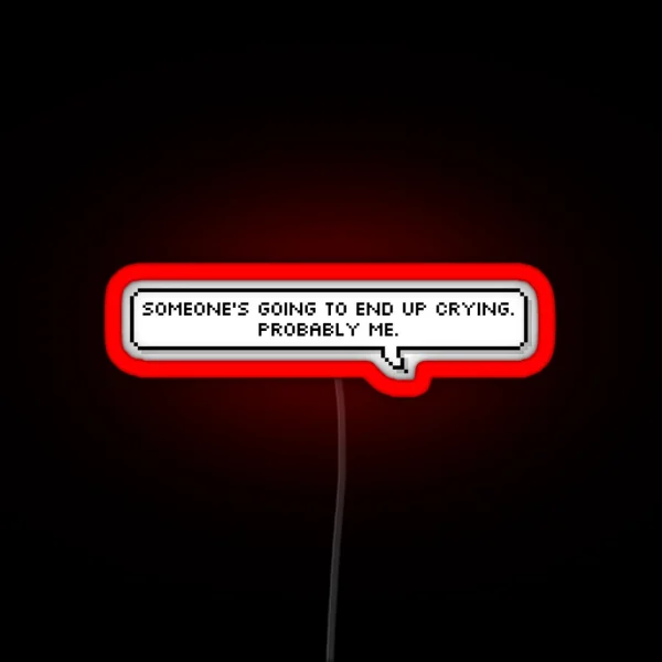Salem The Cat Quote Crying RGB Neon Sign