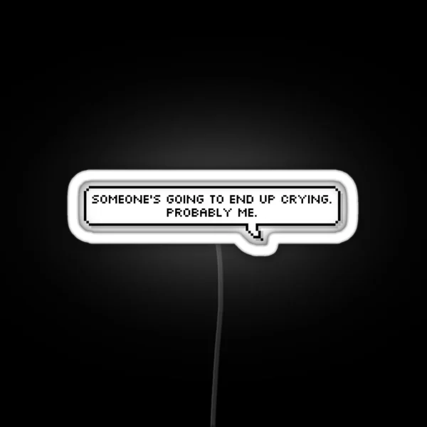 Salem The Cat Quote Crying RGB Neon Sign