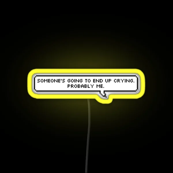 Salem The Cat Quote Crying RGB Neon Sign
