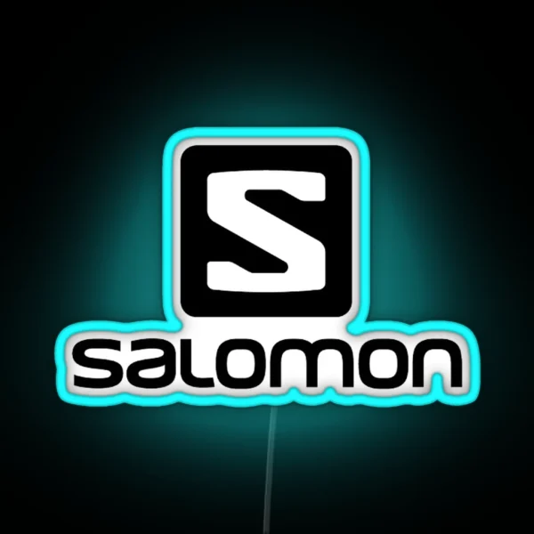 Salomon Skiing Tee RGB Neon Sign
