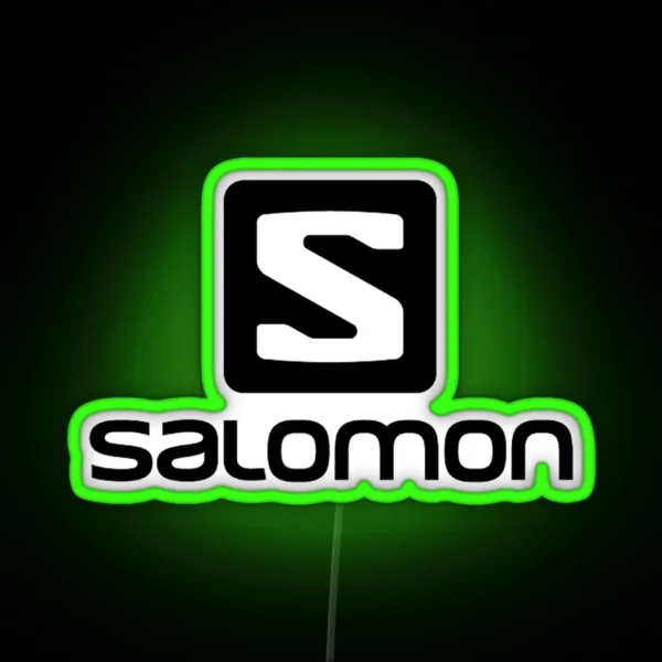 Salomon Skiing Tee RGB Neon Sign