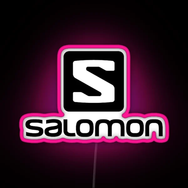 Salomon Skiing Tee RGB Neon Sign
