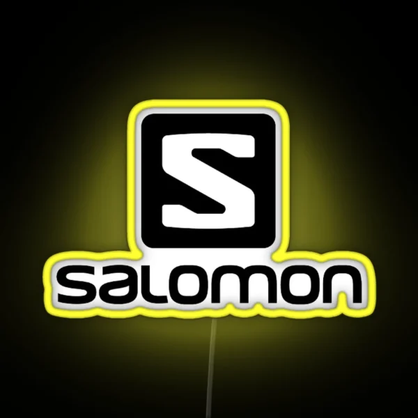 Salomon Skiing Tee RGB Neon Sign