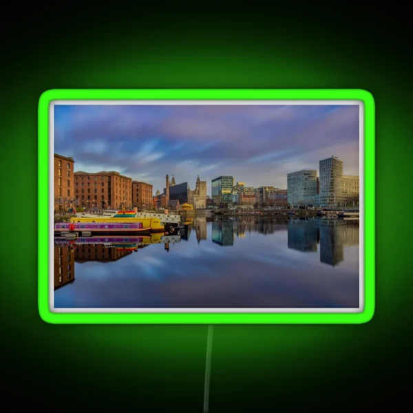 Salthouse Dock Long Exposure RGB Neon Sign