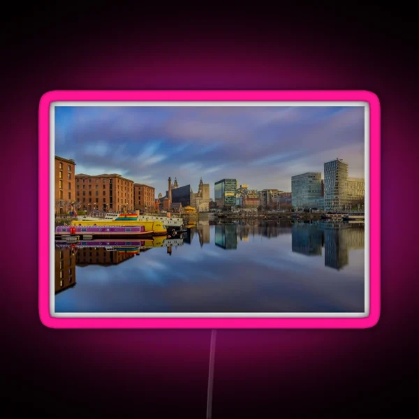 Salthouse Dock Long Exposure RGB Neon Sign