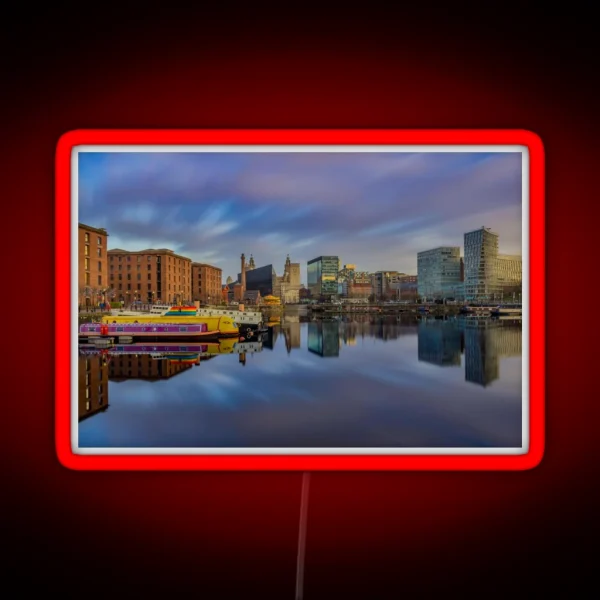 Salthouse Dock Long Exposure RGB Neon Sign