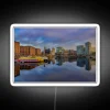 Vibrant Long Exposure Neon Sign for Modern Coastal Home Decor Spaces