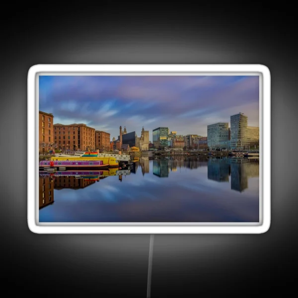 Salthouse Dock Long Exposure RGB Neon Sign