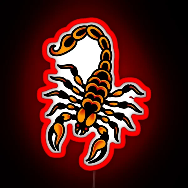 Salty Dog American Traditional Scorpion RGB Neon Sign