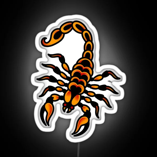 Salty Dog American Traditional Scorpion RGB Neon Sign