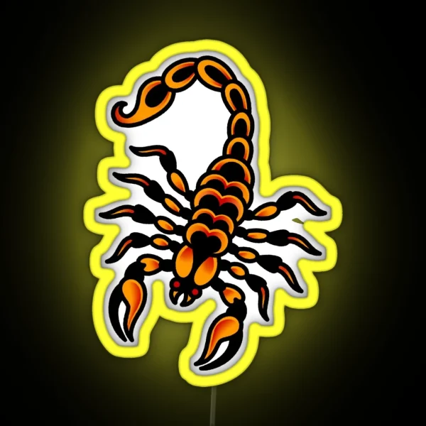 Salty Dog American Traditional Scorpion RGB Neon Sign