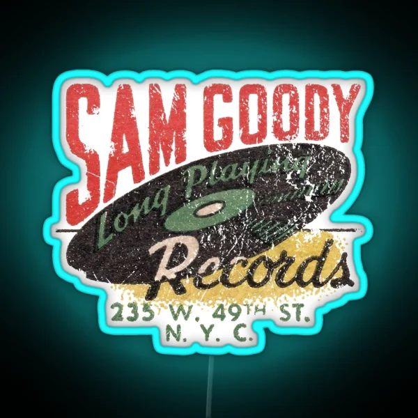 Sam Goody Records RGB Neon Sign