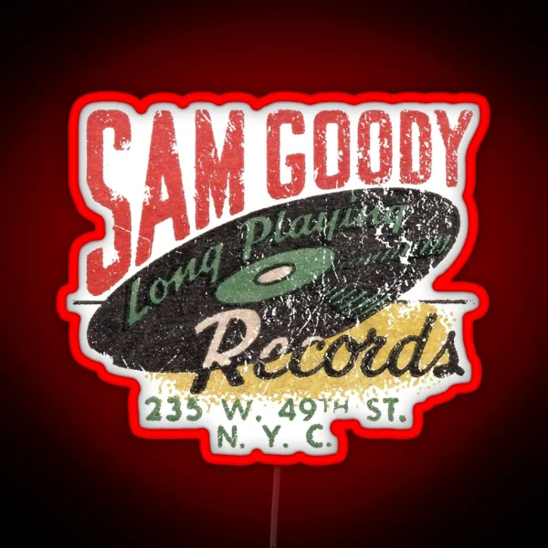 Sam Goody Records RGB Neon Sign