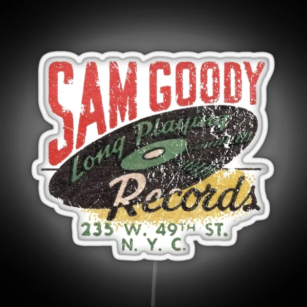 Sam Goody Records RGB Neon Sign