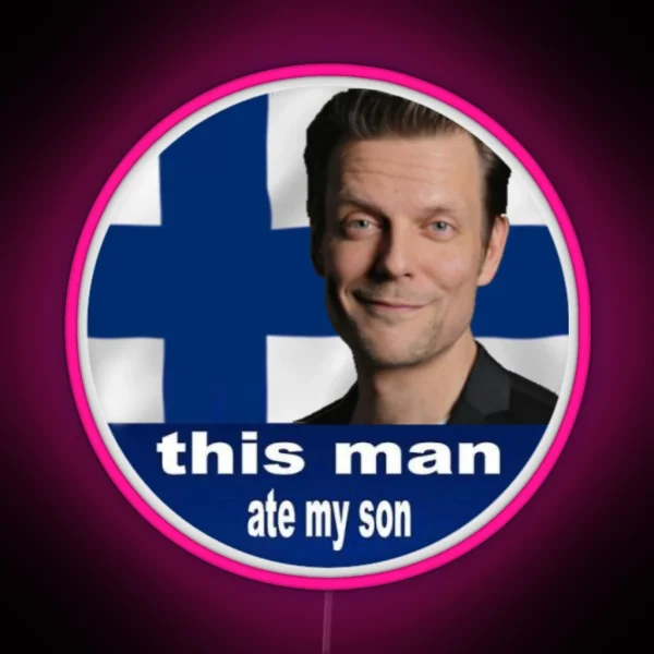 Sam Lake Ate My Son RGB Neon Sign