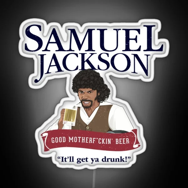 Samuel Jackson Good Motherf Ckin Beer RGB Neon Sign