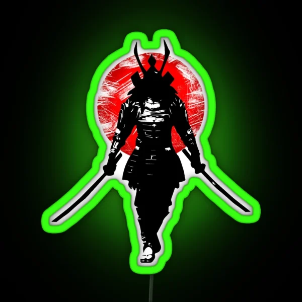 Samurai Warrior RGB Neon Sign