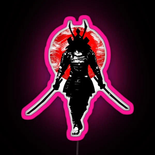Samurai Warrior RGB Neon Sign