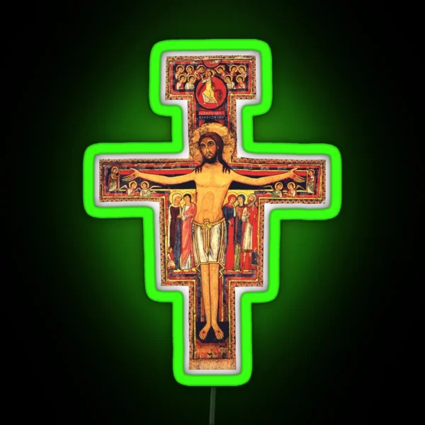 San Damiano Cross RGB Neon Sign