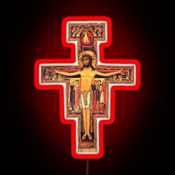 San Damiano Cross RGB Neon Sign