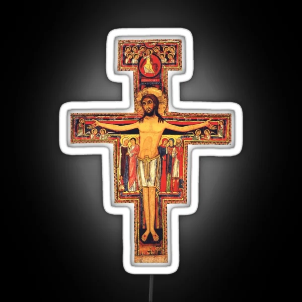 San Damiano Cross RGB Neon Sign