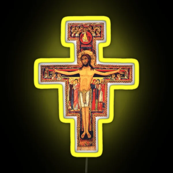 San Damiano Cross RGB Neon Sign