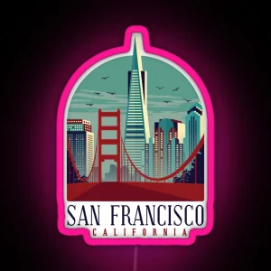 San Francisco California RGB Neon Sign