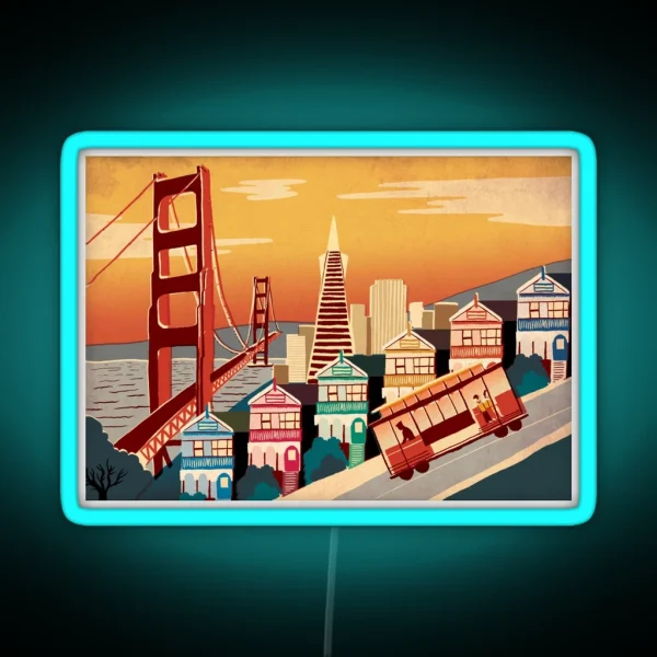 San Francisco RGB Neon Sign