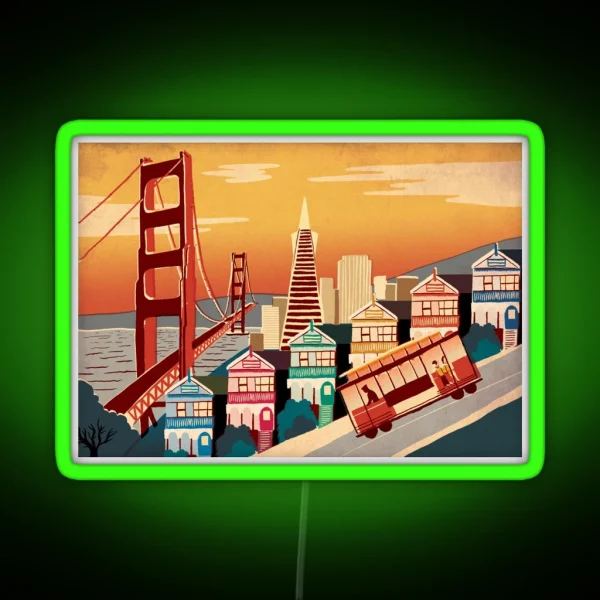 San Francisco RGB Neon Sign