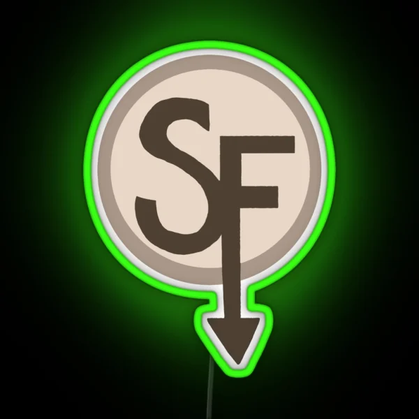 Sanitys Fall Logo RGB Neon Sign