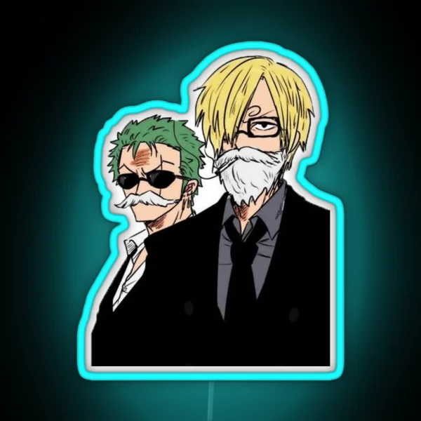 Sanji And Zoro RGB Neon Sign