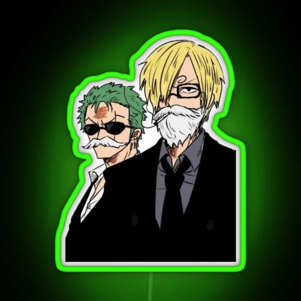 Sanji And Zoro RGB Neon Sign
