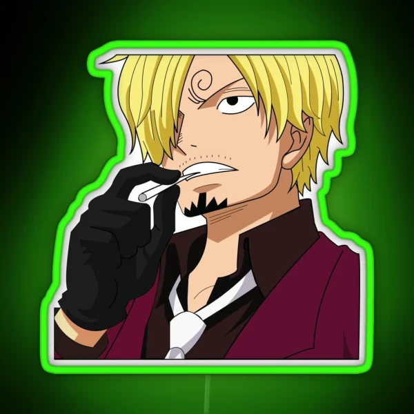 Sanji One Piece Wano RGB Neon Sign